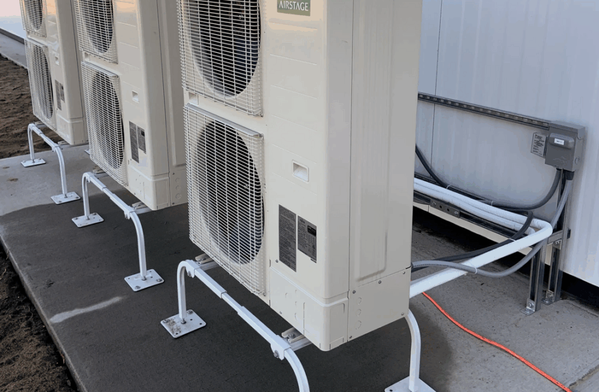 A large heat pump setup