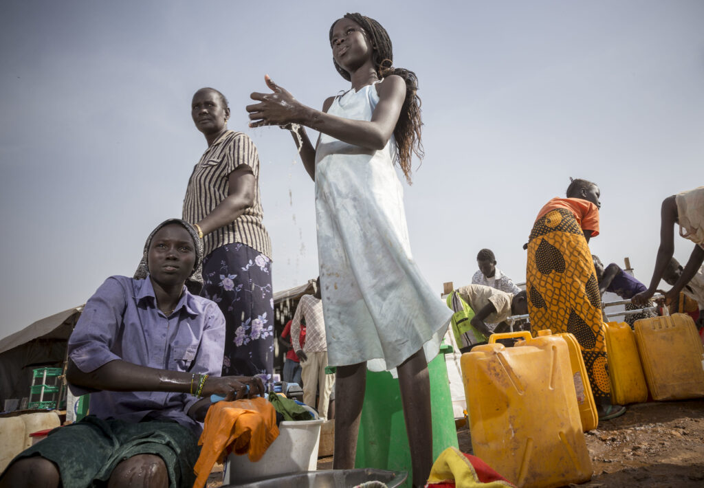 Water points at the UN House in Juba, South Sudan | Image: Oxfam East Africa