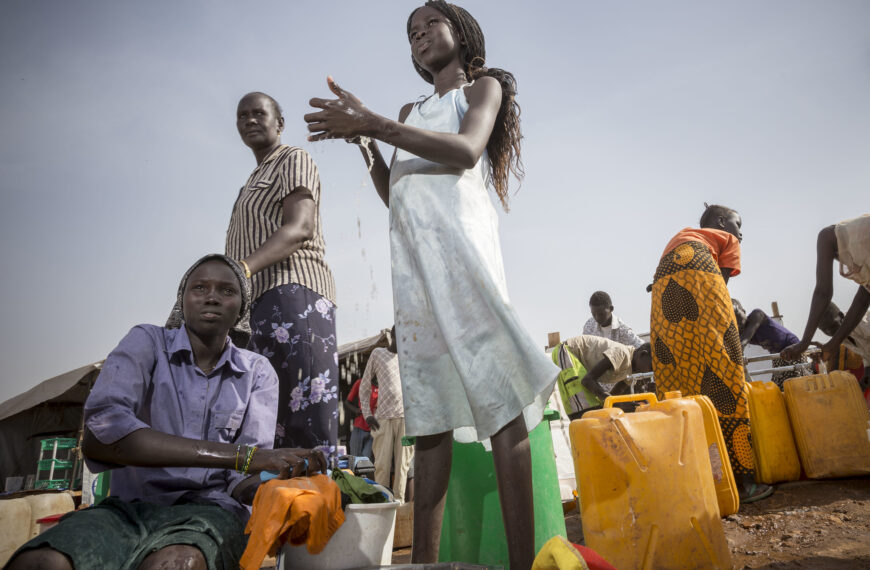 Water points at the UN House in Juba, South Sudan | Image: Oxfam East Africa
