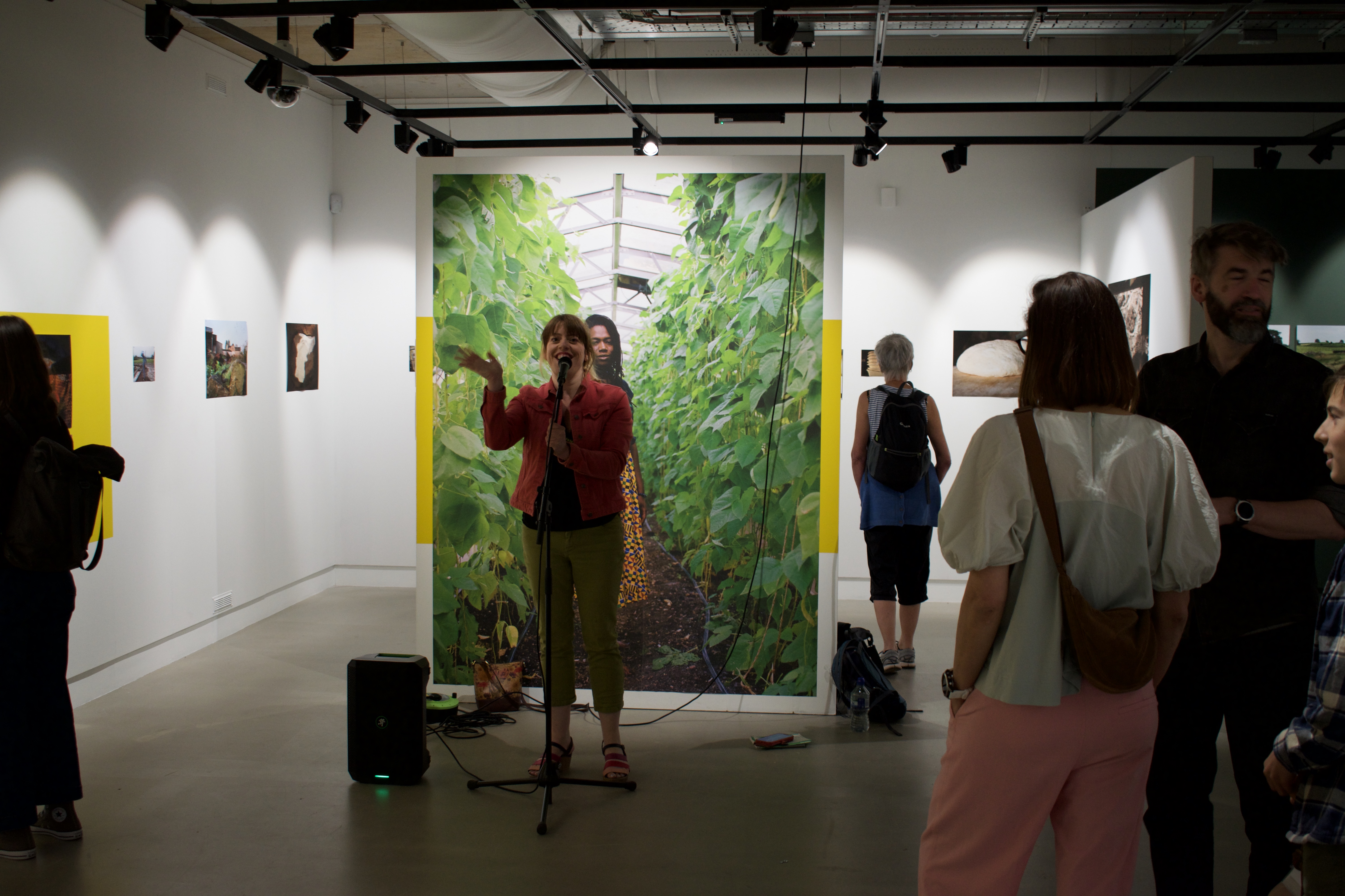 Liv Torc waves to the camera as she practises her poetry.
