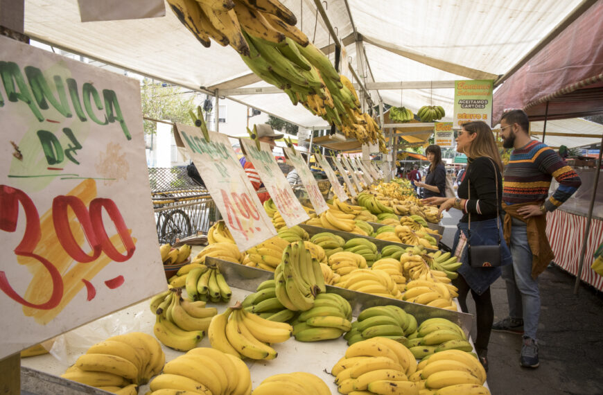 An image of bananas at a fruit market